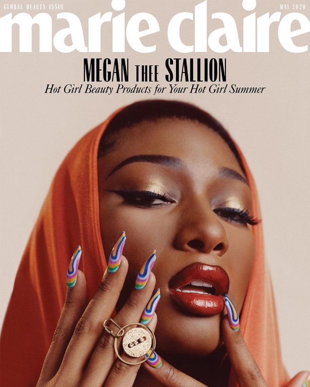 US Marie Claire May 2020 : Megan Thee Stallion by Micaiah Carter