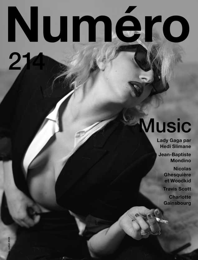 Numéro #214 June/July 2020 : Lady Gaga by Hedi Slimane