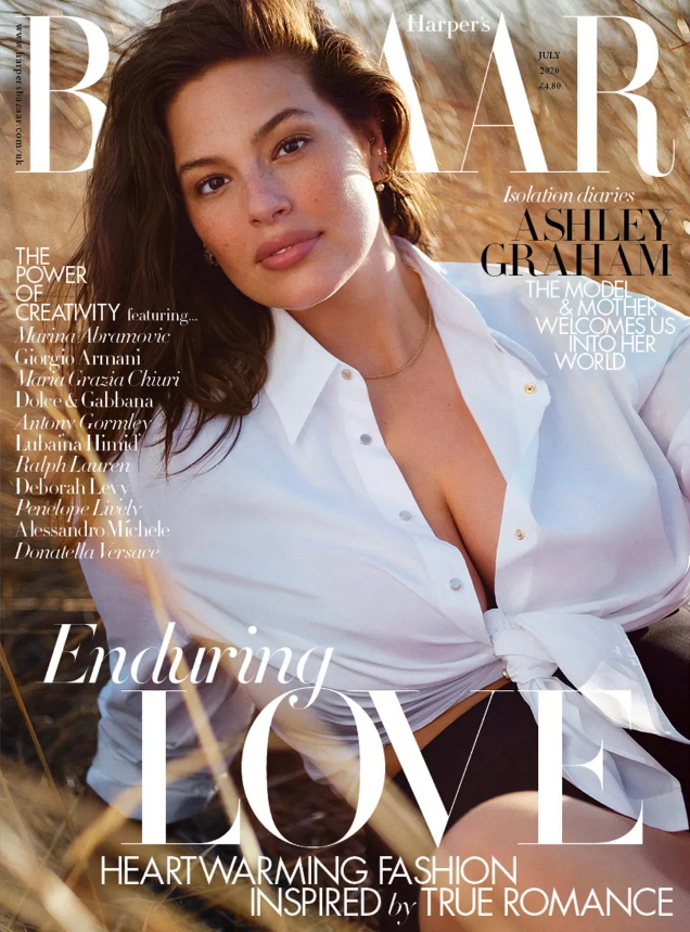 UK Harper’s Bazaar July 2020 : Ashley Graham by Justin Ervin