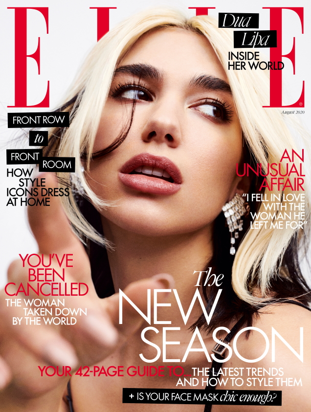 UK Elle August 2020 : Dua Lipa by Zoey Grossman