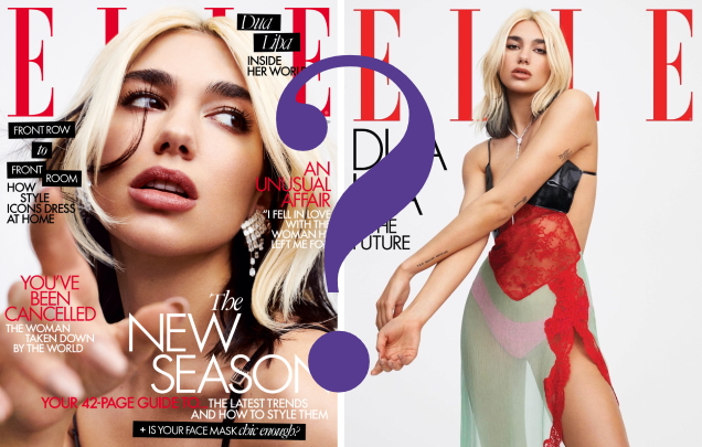 UK Elle August 2020 : Dua Lipa by Zoey Grossman