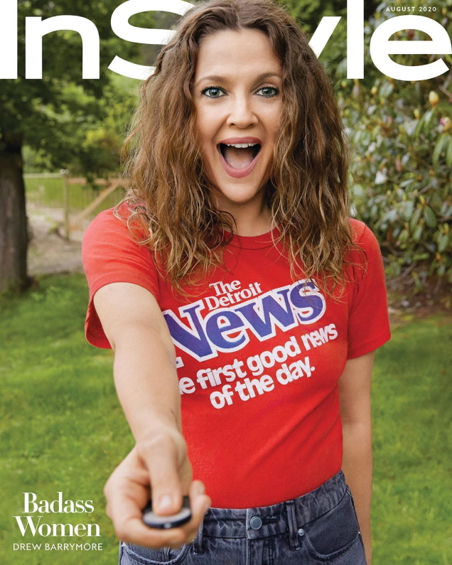 US InStyle August 2020 : Drew Barrymore by Drew Barrymore