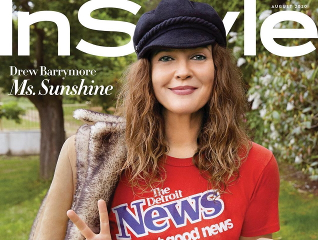 US InStyle August 2020 : Drew Barrymore by Drew Barrymore