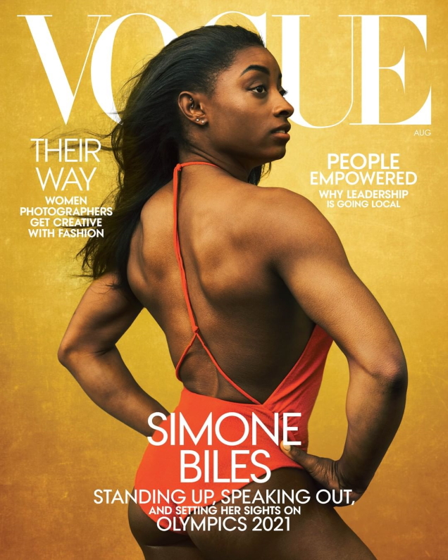 US Vogue August 2020 : Simone Biles by Annie Leibovitz