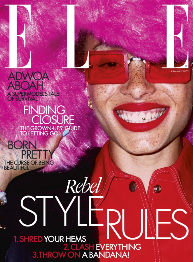 UK Elle September 2020 : Adwoa Aboah by Liz Johnson Artur