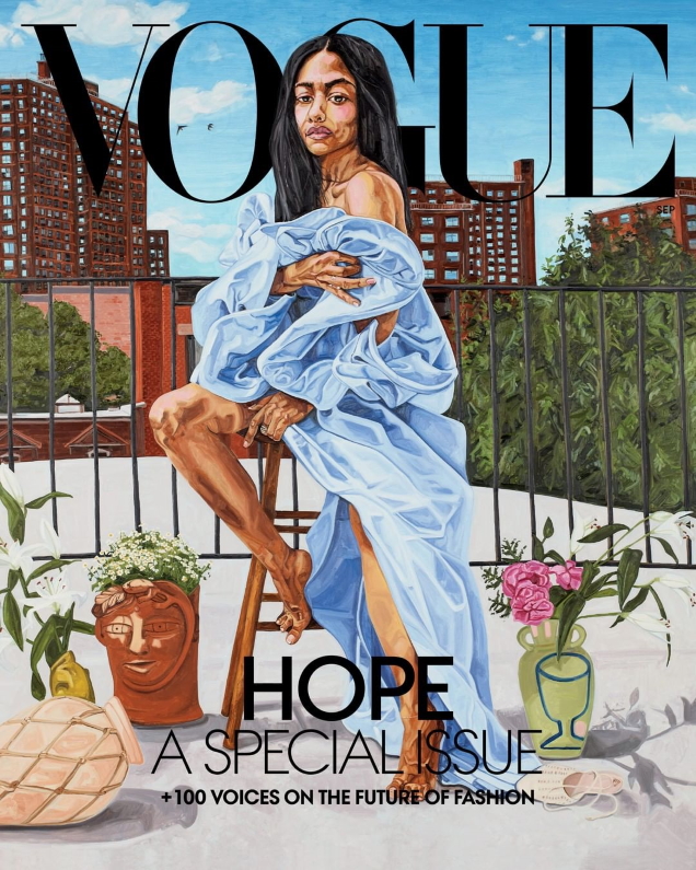 US Vogue September 2020 by Jordan Casteel & Kerry James Marshall