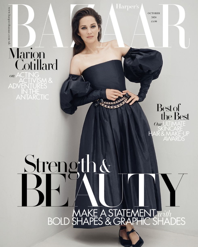 UK Harper’s Bazaar October 2020 : Marion Cotillard by Serge Leblon