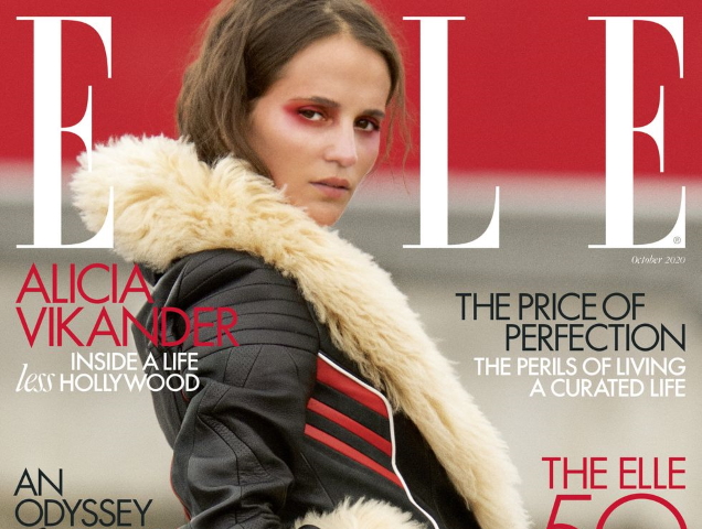 UK Elle October 2020 : Alicia Vikander by Hans Feurer