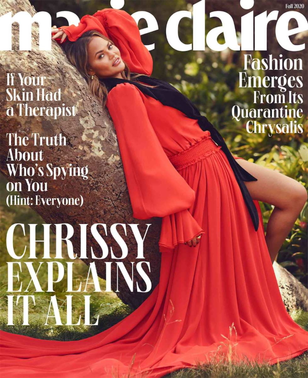 US Marie Claire Fall 2020 : Chrissy Teigen by Lauren Dukoff