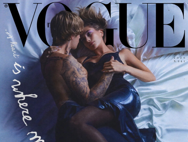 Vogue Italia October 2020 : Justin & Hailey Bieber by Eli Russell Linnetz