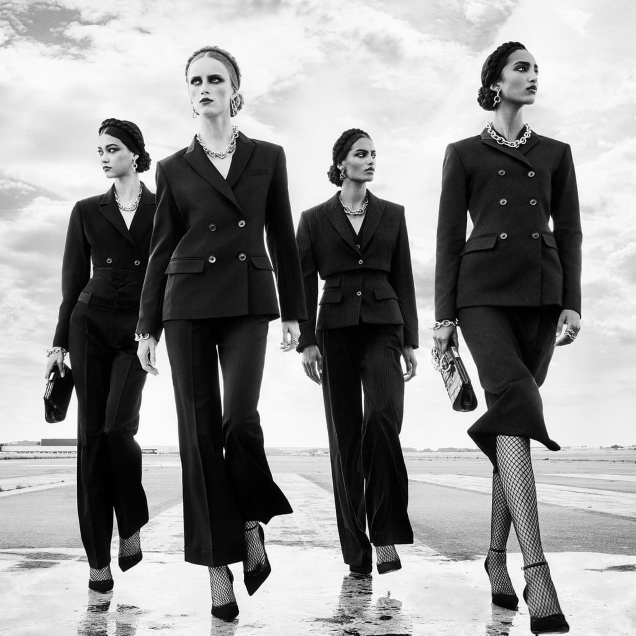 Zara F/W 2020.21 : Rianne, Mona, Mika & Sacha by Steven Meisel