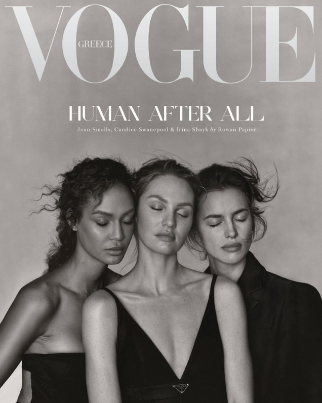 Vogue Greece December 2020 : Candice Swanepoel, Irina Shayk & Joan Smalls by Rowan Papier