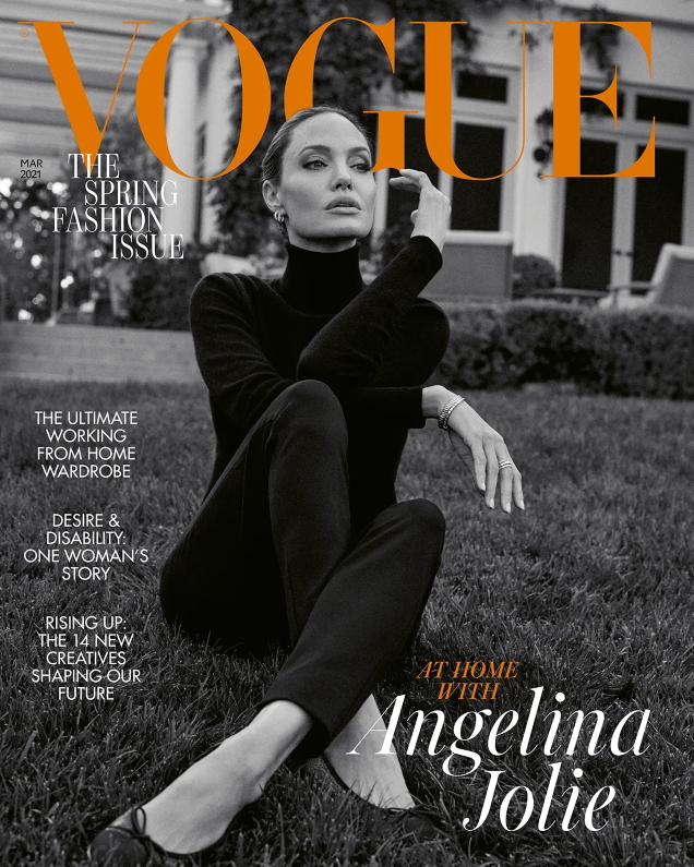 UK Vogue March 2021 : Angelina Jolie by Craig McDean