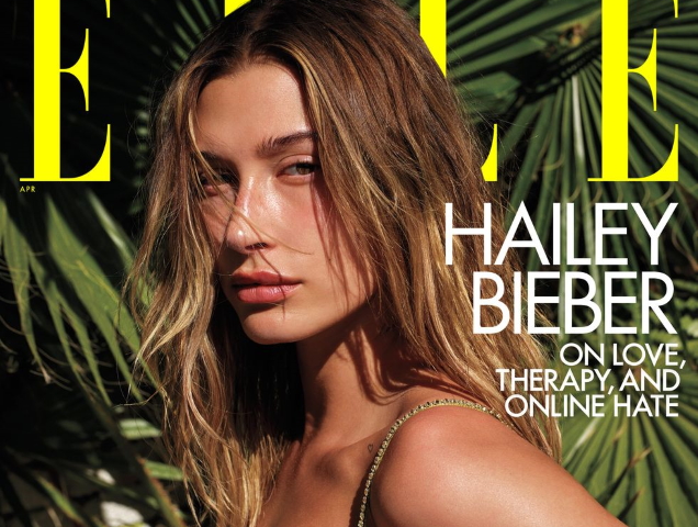 US Elle April 2021 : Hailey Bieber by Mario Sorrenti