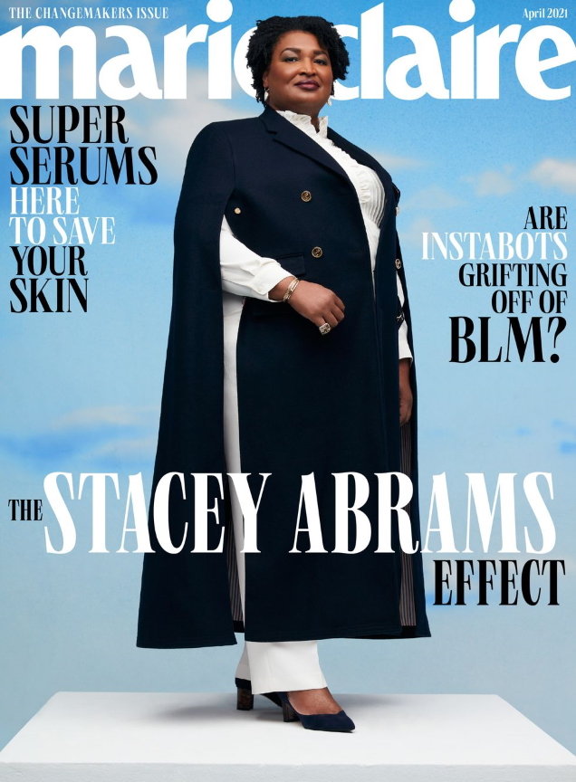 US Marie Claire April 2021 : Stacey Abrams by AB+DM