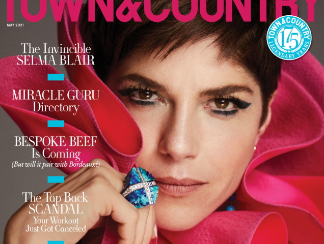 Town & Country May 2021 : Selma Blair by Alexi Lubomirski