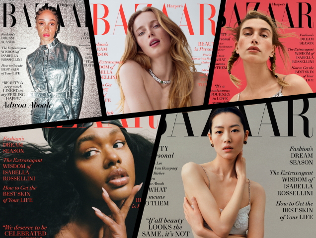 US Harper's Bazaar May 2021 : Precious Lee, Rianne van Rompaey, Hailey Bieber, Liu Wen & Adwoa Aboah