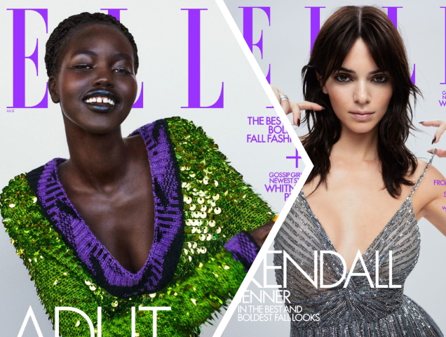 US Elle August 2021 : Adut Akech by Chris Colls & Kendall Jenner by Zoey Grossman