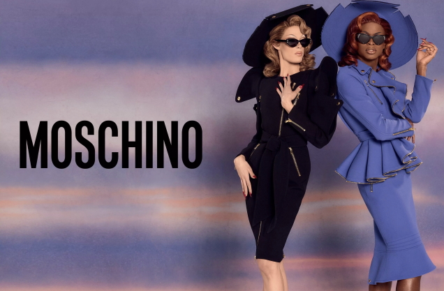 Moschino F/W 2021.22 : Gigi Goode & Symone by Marcus Mam