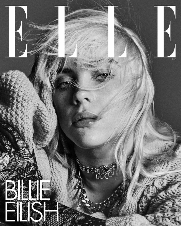 US Elle October 2021 : Billie Eilish by Alique