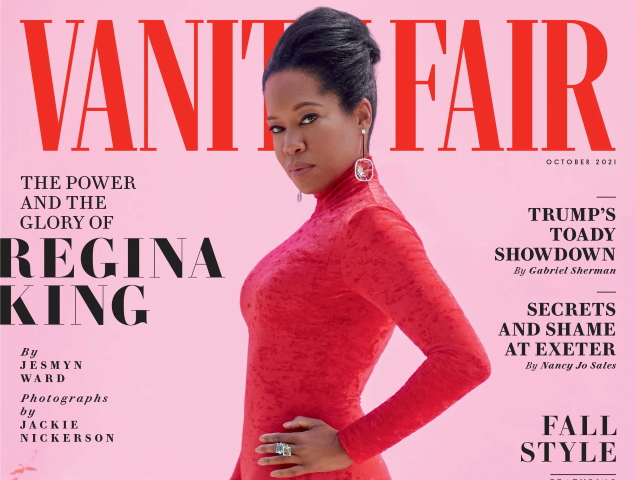 Vanity Fair October 2021 : Regina King by Jackie Nickerson