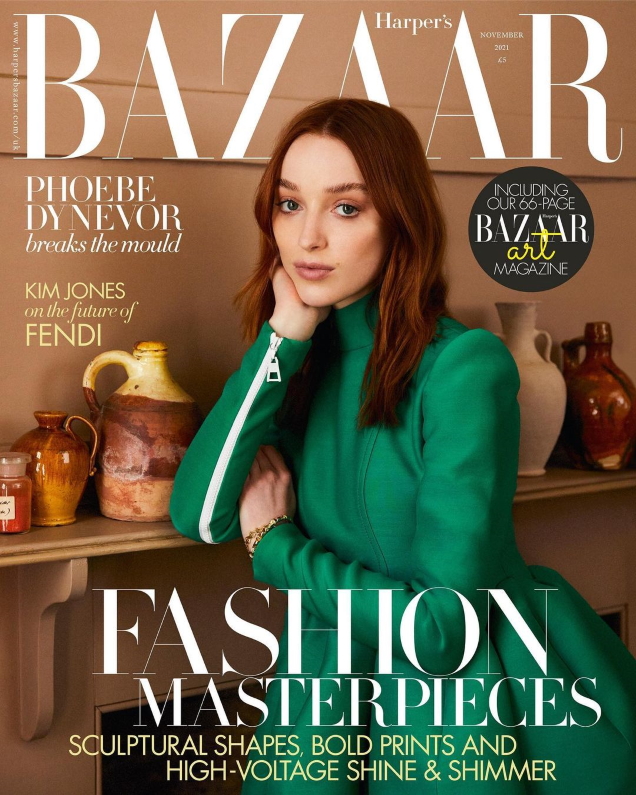 UK Harper’s Bazaar November 2021 : Phoebe Dynevor by Josh Shinner