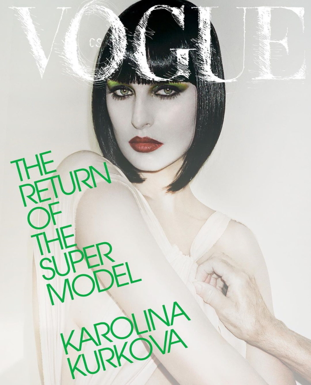 Vogue Czechoslovakia October 2021 : Karolina Kurkova by Marcus Cooper