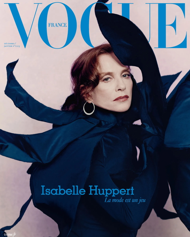 Vogue France December 2021/January 2022 : Isabelle Huppert by Paolo Roversi