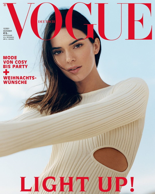 Vogue Germany December 2021 : Kendall Jenner by Dan Martensen