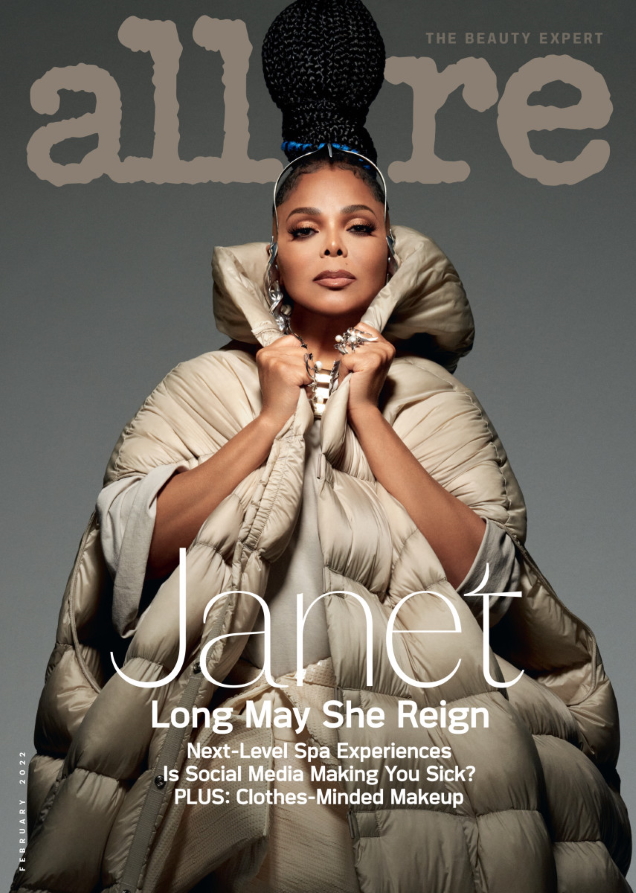 Allure February 2022 : Janet Jackson by Tom Munro