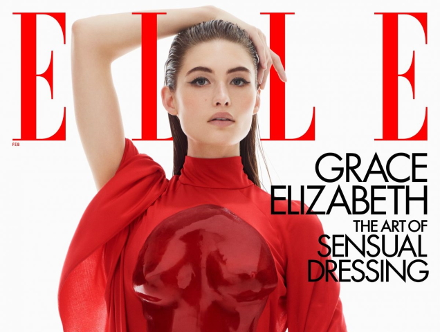 US Elle February 2022 : Grace Elizabeth by Sølve Sundsbø