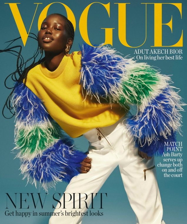 Vogue Australia January 2022 : Adut Akech by Charlie Dennington