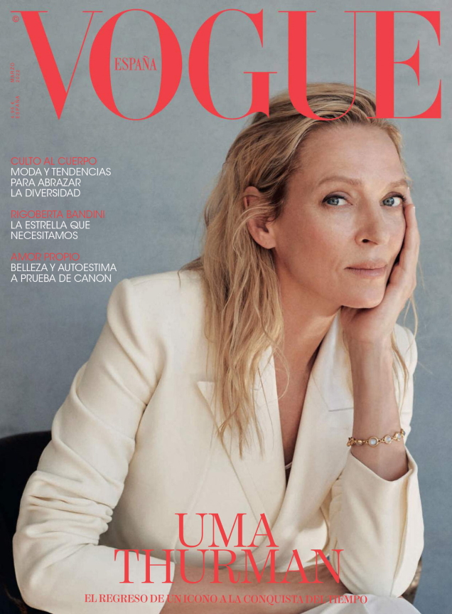 Vogue España March 2022 : Uma Thurman by Tess Ayano