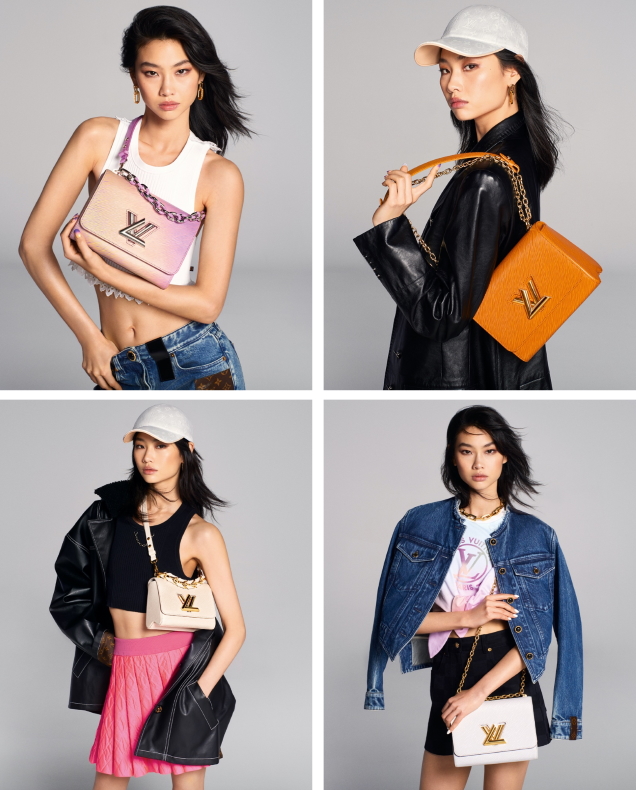 Louis Vuitton 'Twist' Handbags S/S 2022 : HoYeon Jung by Ethan James Green