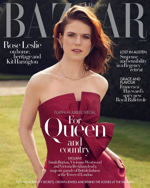 UK Harper's Bazaar June 2022 : Rose Leslie by Alexi Lubomirski