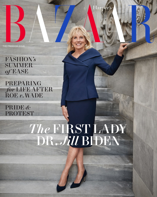 US Harper’s Bazaar June/July 2022 : Dr. Jill Biden by Cass Bird