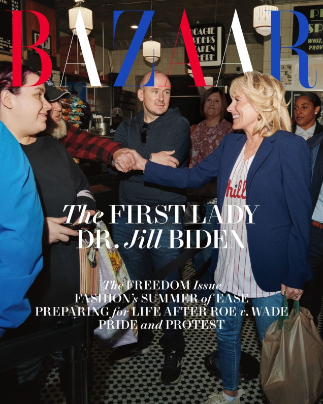 US Harper’s Bazaar June/July 2022 : Dr. Jill Biden by Cass Bird