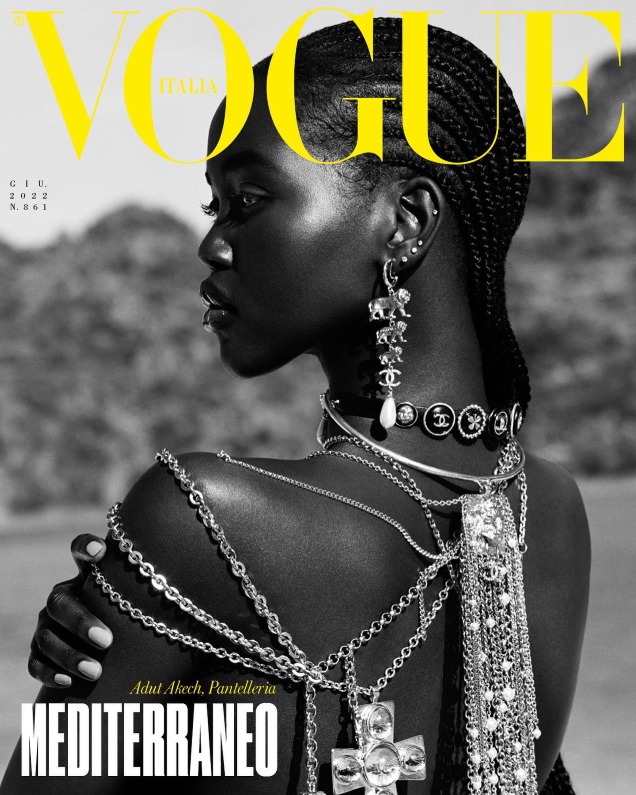 Vogue Italia June 2022 : Adut Akech by Vito Fernicola