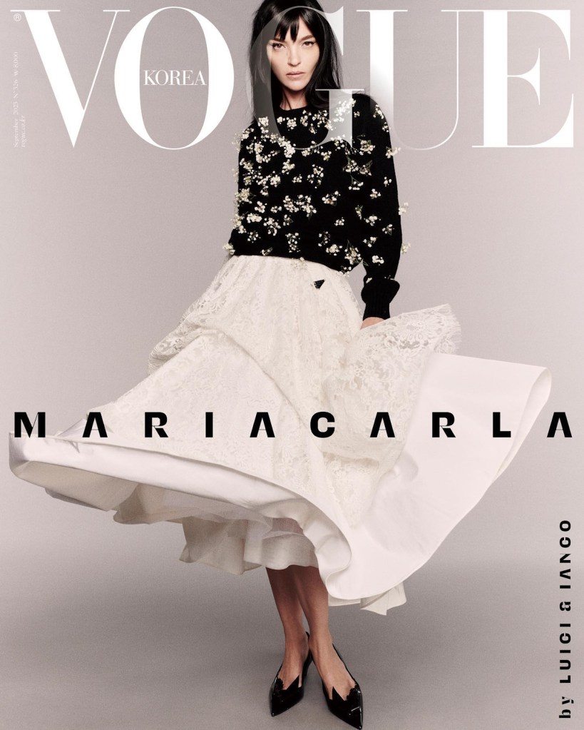 Vogue Korea September 2023 : Mariacarla Boscono by Luigi & Iango