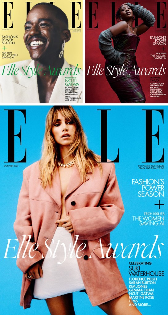 UK Elle October 2023 by Danny Kasirye, Petros & Ekua King