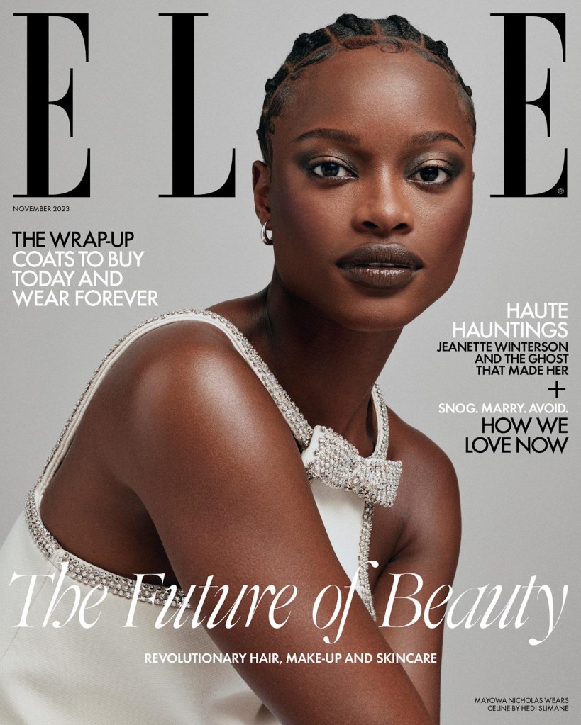 UK Elle November 2023 : Mayowa Nicholas by Ronan McKenzie 