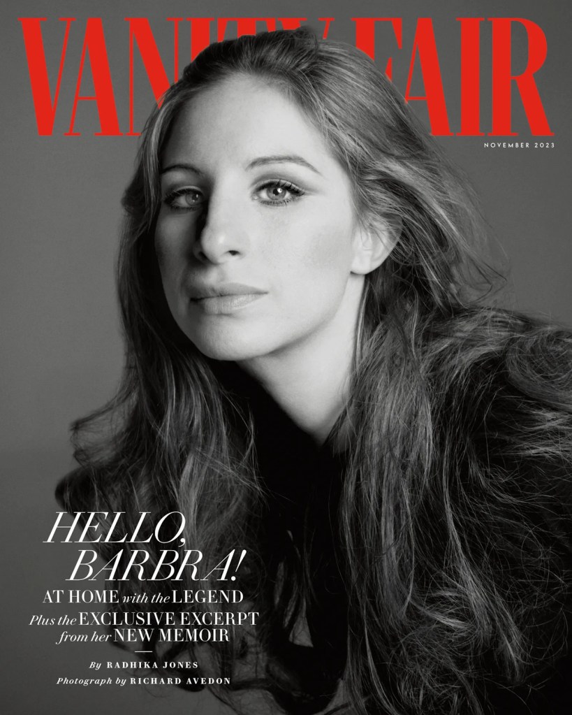 Vanity Fair November 2023 : Barbra Streisand by Richard Avedon 