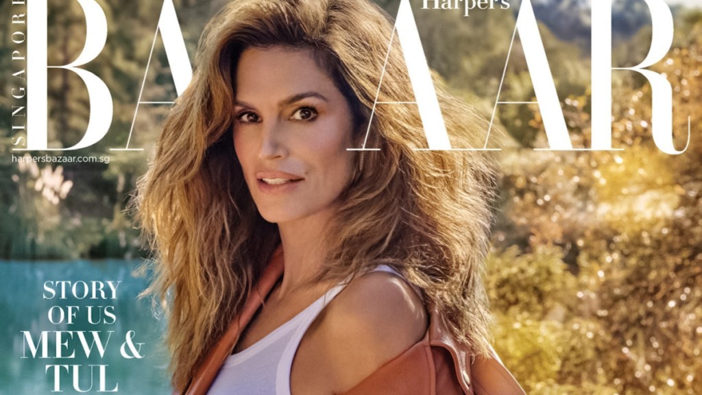 Harper's Bazaar Singapore January 2024 : Cindy Crawford by Yu Tsai