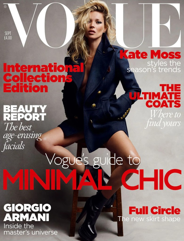 15 Times Kate Moss Rocked the Cover of British Vogue