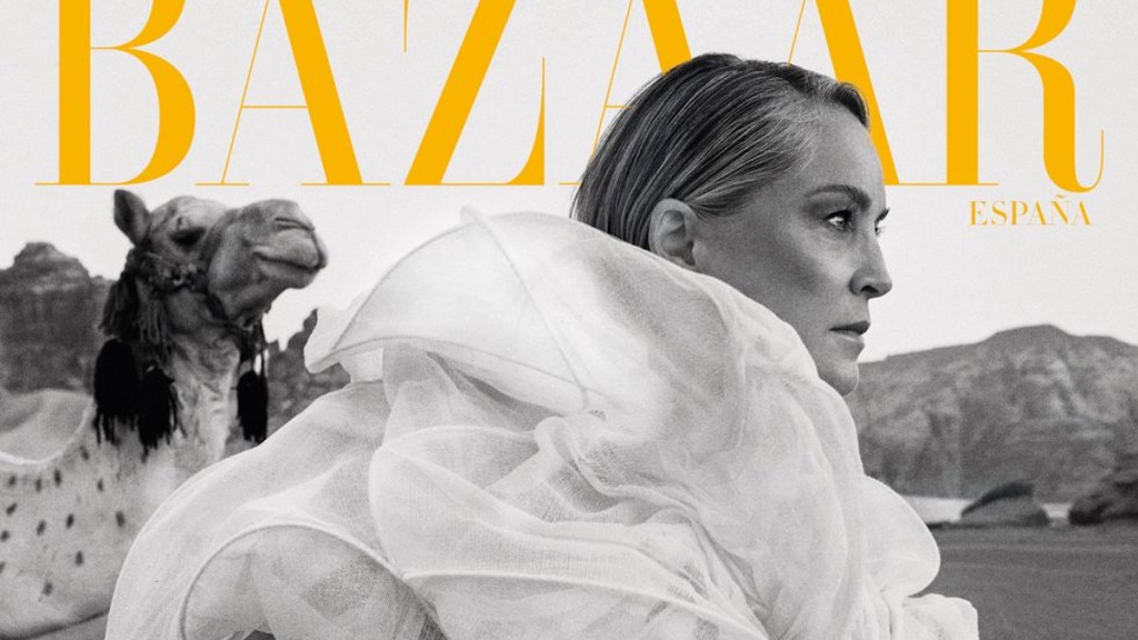 Harper’s Bazaar España February 2024 : Sharon Stone by Eric Michael Roy