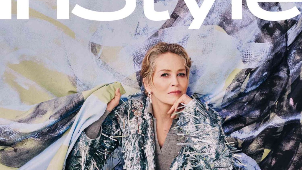 US InStyle February 2024 : Sharon Stone by Eric Michael Roy