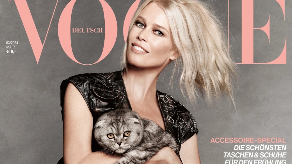 Vogue Germany March 2024 : Claudia Schiffer by Luigi & Iango