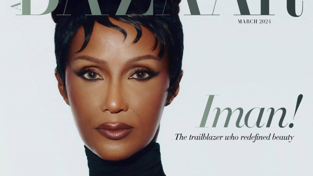 Harper’s Bazaar Arabia March 2024 : Iman by AB+DM