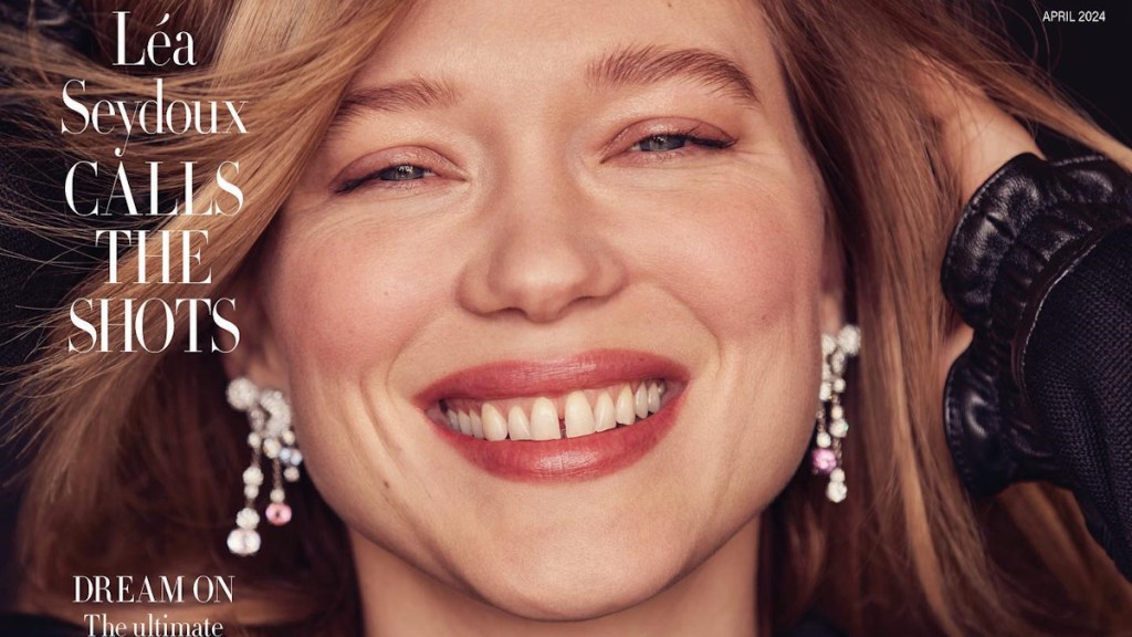 UK Harper’s Bazaar April 2024 : Léa Seydoux by Alexi Lubomirski