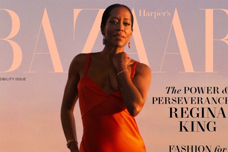 US Harper's Bazaar April 2024 : Regina King by Luis Alberto Rodriguez